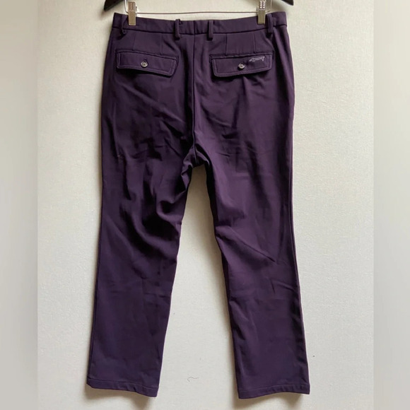 Louis Castel golf purple straight leg pants Sz 33 - Picture 2 of 10